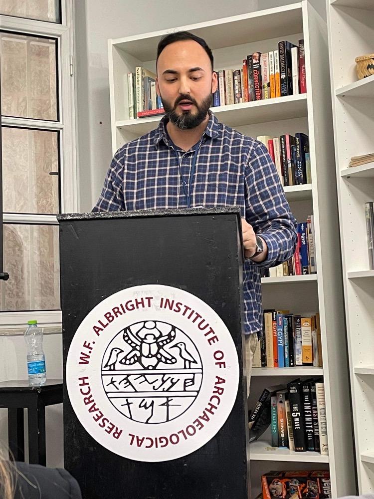 Rubin McClain speaking to an audience